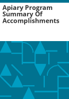 Apiary_program_summary_of_accomplishments