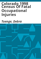 Colorado_1998_census_of_fatal_occupational_injuries