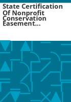 State_certification_of_nonprofit_conservation_easement_holders
