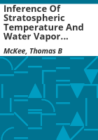 Inference_of_stratospheric_temperature_and_water_vapor_structure_from_limb_radiance_profiles