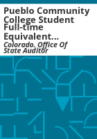 Pueblo_Community_College_student_full-time_equivalent_enrollments__performance_audit__December_2000