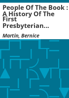 People_of_the_Book___A_history_of_the_First_Presbyterian_Church