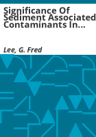 Significance_of_sediment_associated_contaminants_in_water_quality_evaluation