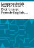Langenscheidt_pocket_French_dictionary