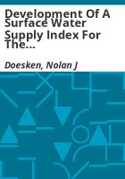 Development_of_a_surface_water_supply_index_for_the_Western_United_States