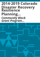 2014-2019_Colorado_Disaster_Recovery_Resilience_Planning_Program